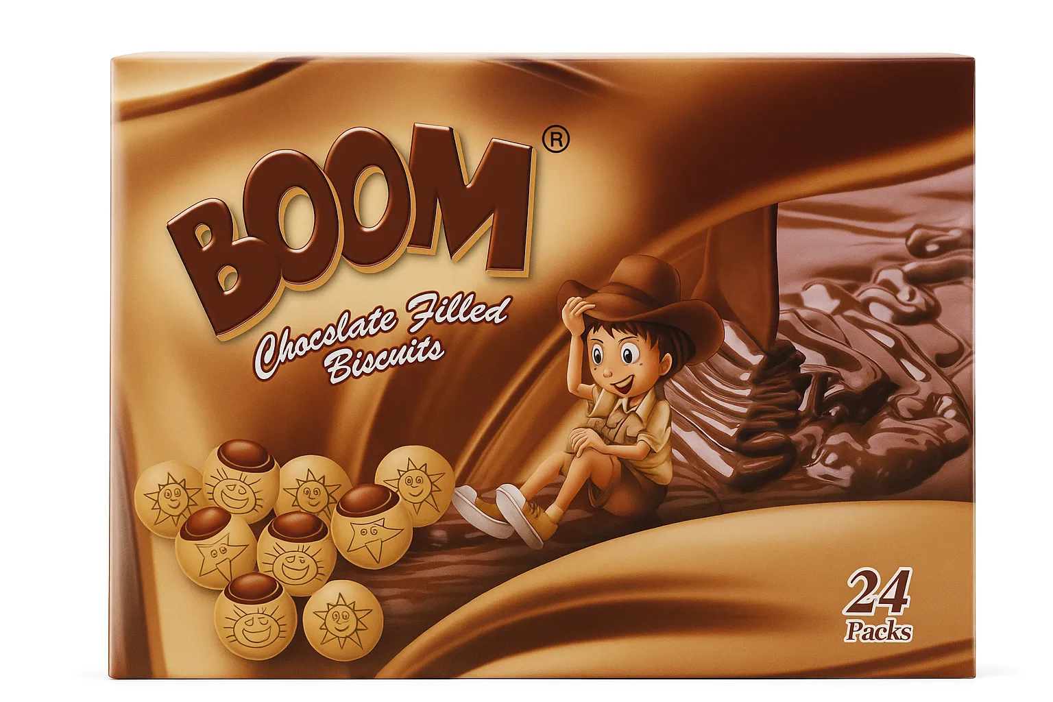 carton biscuit boom X24 - Epicerie Sucrée| Supermarche Dakar-Senegal